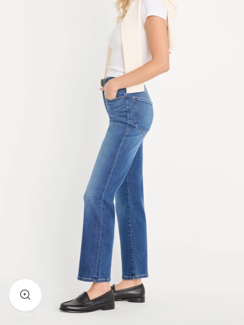Good American Soft Tech Good Legs Straight Jeans size 6| Mid Rise | NWOT